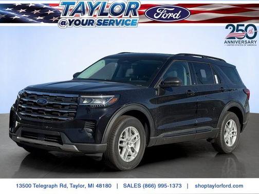 Agate Black Metallic 2026 Ford Explorer Active