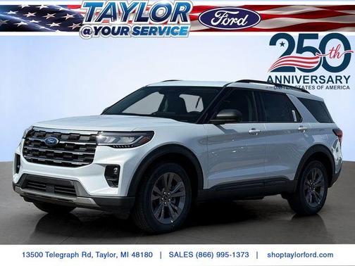 Space White Metallic 2026 Ford Explorer Active