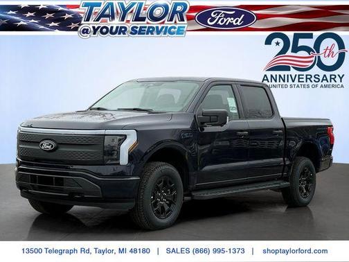 Antimatter Blue Metallic 2025 Ford F-150 Lightning XLT