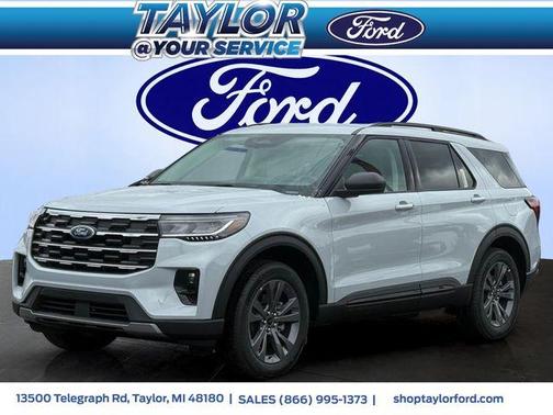 Space White Metallic 2026 Ford Explorer Active