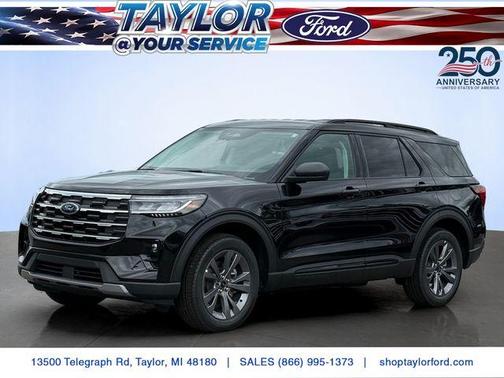 Agate Black Metallic 2026 Ford Explorer Active