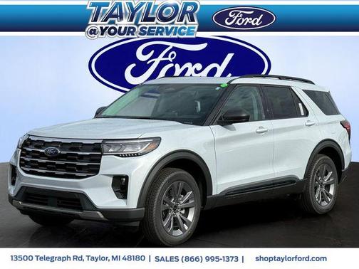 Space White Metallic 2026 Ford Explorer Active