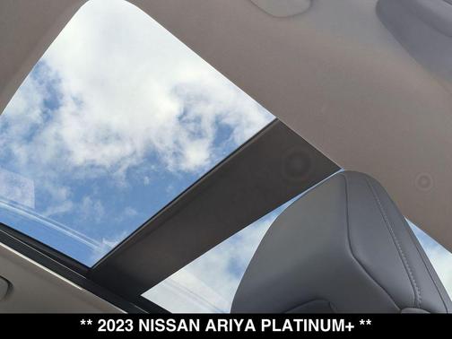 Deep Ocean Blue Pearl/Black Diamond Pearl 2023 Nissan ARIYA PLATINUM+