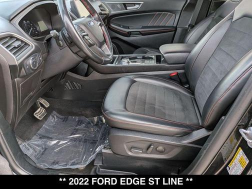 Agate Black Metallic 2022 Ford Edge ST Line