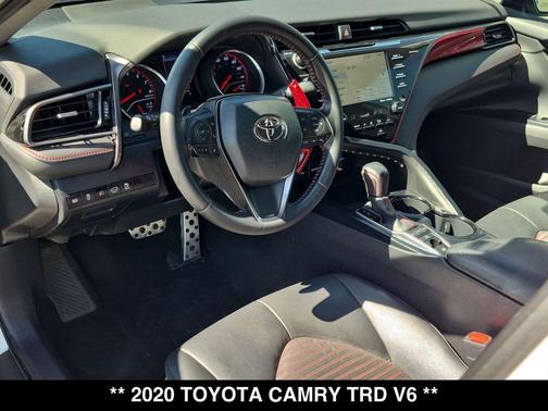White 2020 Toyota Camry TRD
