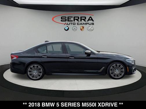 Black Sapphire Metallic 2018 BMW M550 i Xdrive