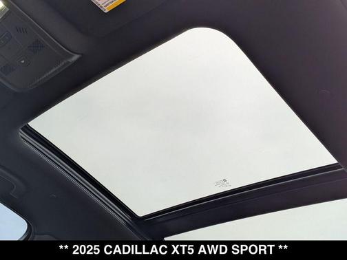 Stellar Black Metallic 2025 Cadillac XT5 Sport