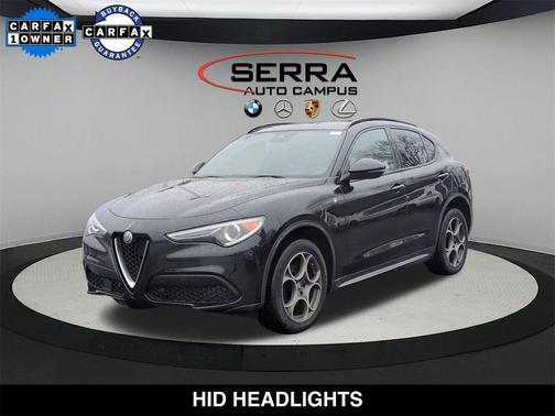Vulcano Black Metallic 2023 Alfa Romeo Stelvio Ti SUV