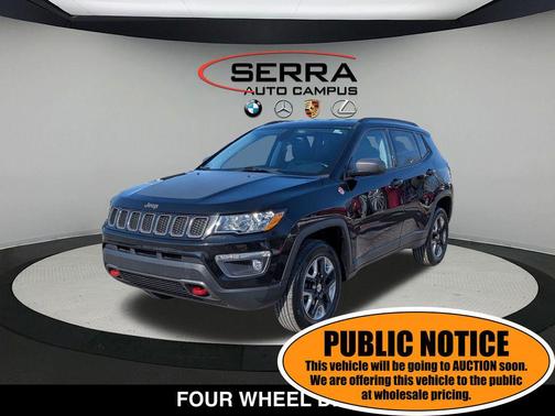 Diamond Black Crystal Pearlcoat 2017 Jeep New Compass Trailhawk