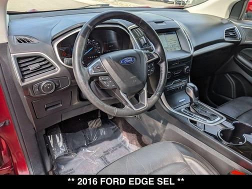 Ruby Red Metallic 2016 Ford Edge SEL