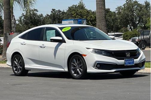 White 2020 Honda Civic EX