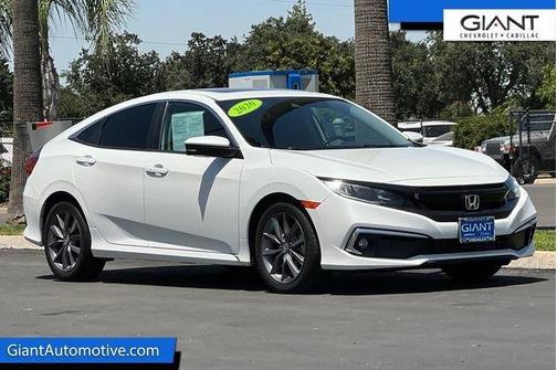 White 2020 Honda Civic EX