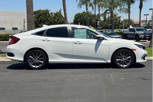 White 2020 Honda Civic EX