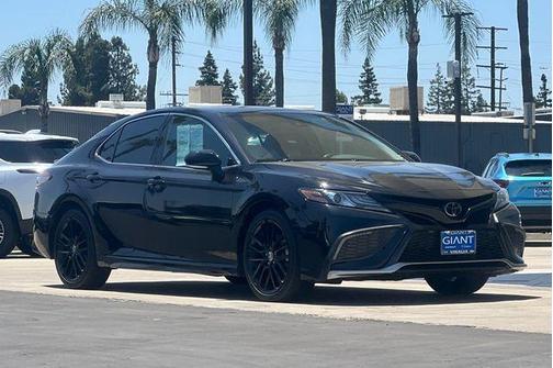 Midnight Black Metallic 2022 Toyota Camry XSE