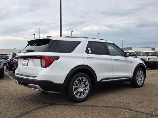 White 2026 Ford Explorer Platinum