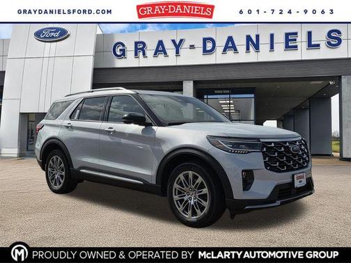 White 2026 Ford Explorer Platinum