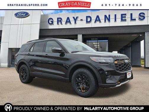 Agate Black Metallic 2026 Ford Explorer Tremor