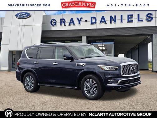 Hermosa Blue 2021 INFINITI QX80 Luxe