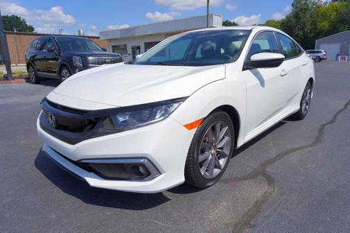Platinum White Pearl 2019 Honda Civic EX-L