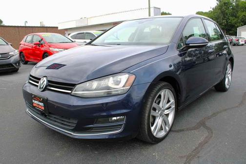 Night Blue Metallic 2017 Volkswagen Golf TSI SEL 4-Door