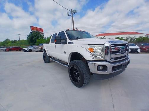 White Platinum Metallic Tri-Coat 2013 Ford F-250 Lariat