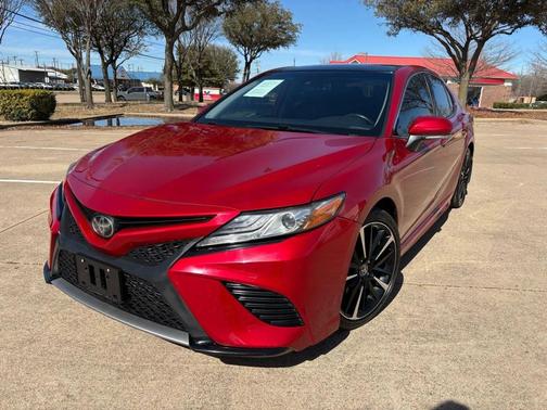 Red 2019 Toyota Camry XSE
