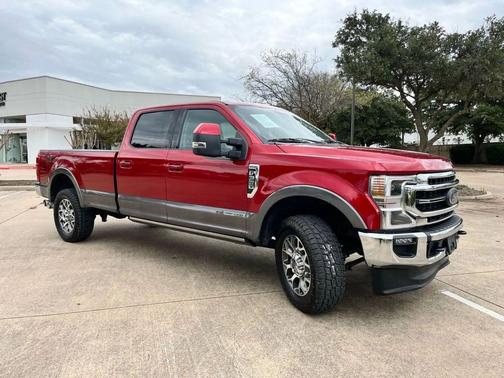 Red 2021 Ford F-350 Lariat