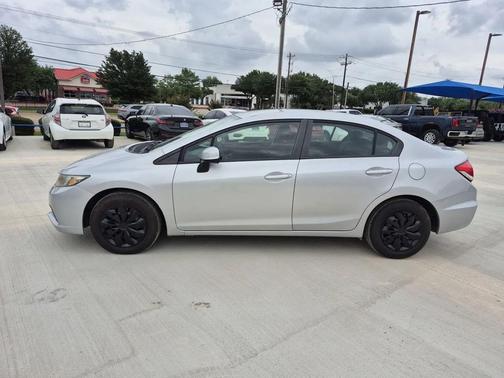 Alabaster Silver Metallic 2013 Honda Civic LX