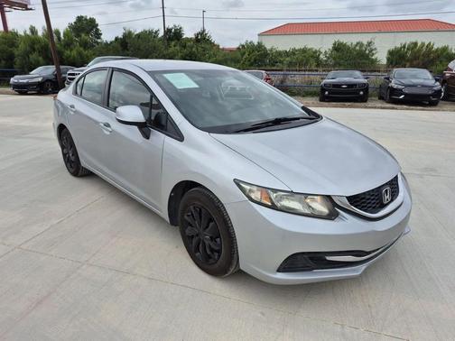 Alabaster Silver Metallic 2013 Honda Civic LX
