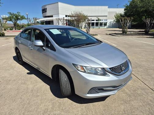 Alabaster Silver Metallic 2013 Honda Civic LX