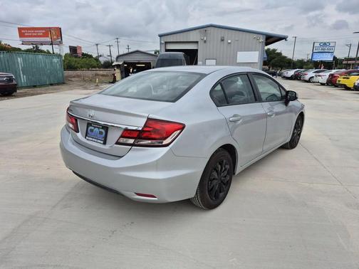 Alabaster Silver Metallic 2013 Honda Civic LX