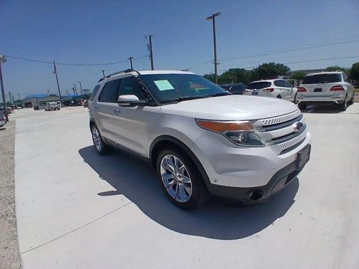 White Platinum Metallic Tri-Coat 2014 Ford Explorer Limited