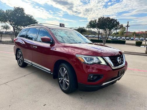 Red 2020 Nissan Pathfinder PLATINUM