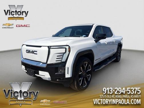 Summit White 2025 GMC Sierra EV Denali