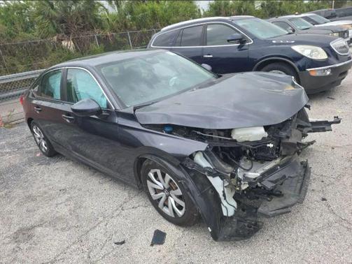Gray 2022 Honda Civic LX
