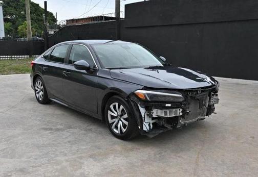Gray 2022 Honda Civic LX