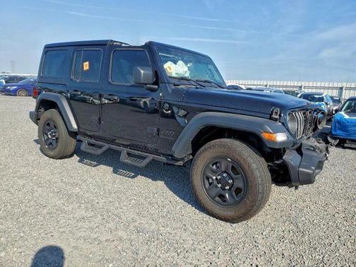 Black 2025 Jeep Wrangler Sport