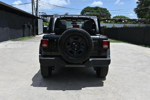 Black 2025 Jeep Wrangler Sport
