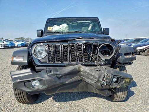 Black 2025 Jeep Wrangler Sport