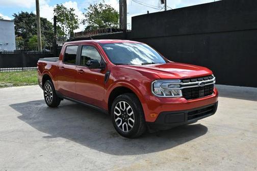 Red 2024 Ford Maverick Lariat