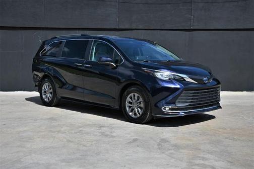 Blue 2022 Toyota Sienna XLE
