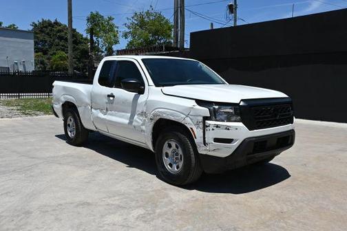 Glacier White 2024 Nissan Frontier S