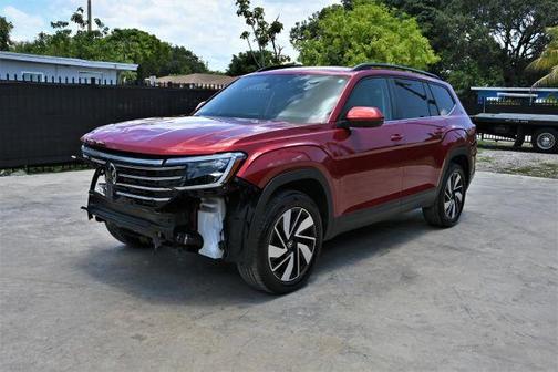 Aurora Red Metallic 2025 Volkswagen Atlas 2.0T SE w/Technology