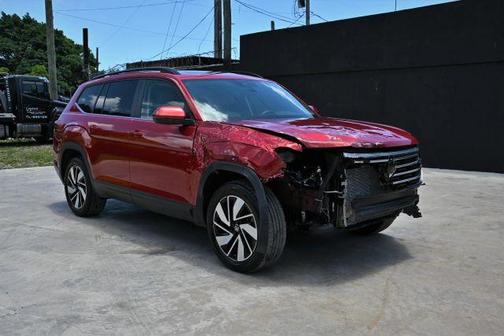 Aurora Red Metallic 2025 Volkswagen Atlas 2.0T SE w/Technology