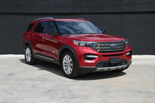 Red 2022 Ford Explorer King Ranch