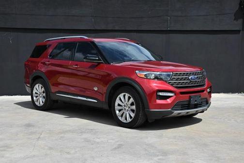 Red 2022 Ford Explorer King Ranch