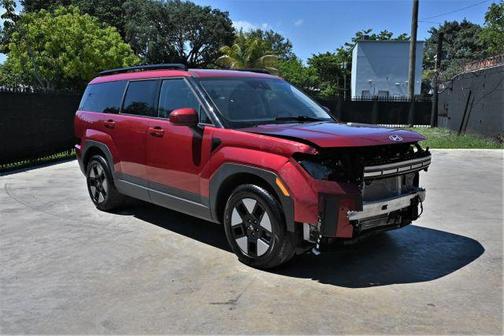 Red 2024 Hyundai SANTA FE HEV SEL