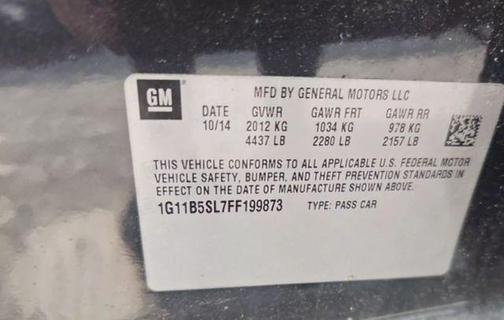 2015 Chevrolet Malibu 1LS