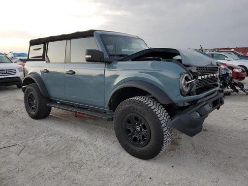 Blue 2022 Ford Bronco Wildtrak