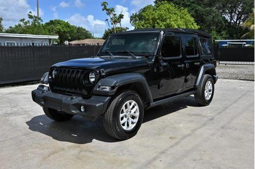 Black 2023 Jeep Wrangler Sport